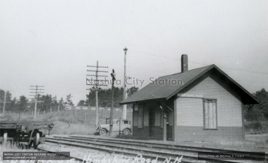 Postcard: Boston & Maine Railroad Station Hampshire Road, N.H.